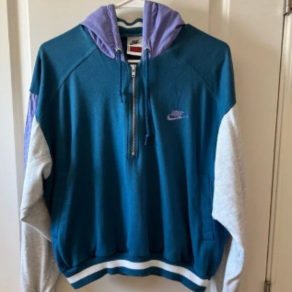 Vintage Nike Cross Training Half Zip Pullover Hoodie - Picture 1 of 6